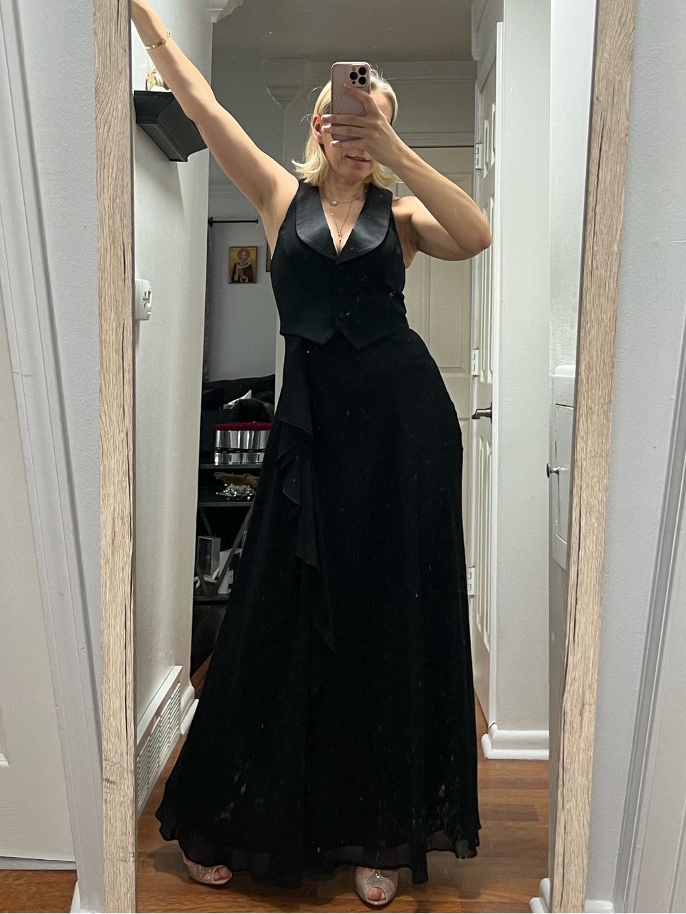 Ralph Lauren Black Sleeveless toxsido Maxi Dress black label